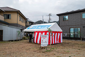【新温泉町浜坂】事務所新築工事の地鎮祭を執り行いました。　